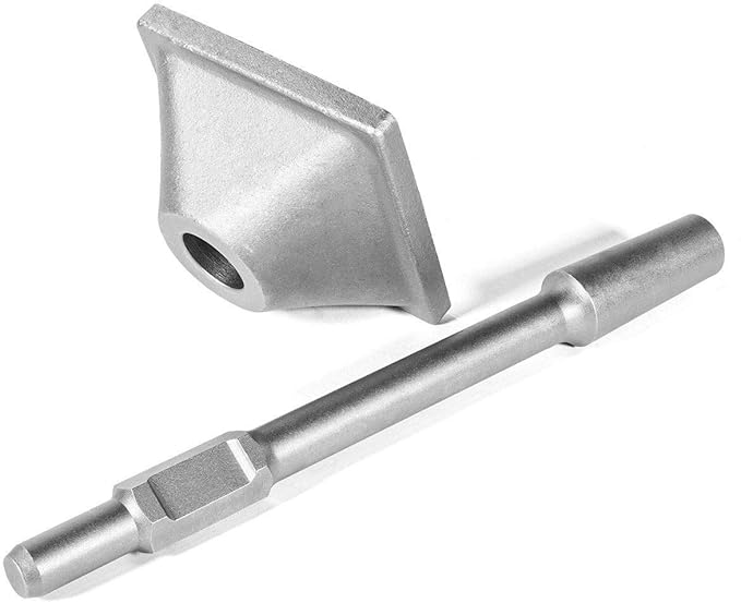 XtremepowerUS 1-1/8" Hex Tamper Shank & Plate (Tamper Shank and Plate) Chisel Dirt Compactor, Electric Jack Hammer 6 x 6 inch Compactor Plate