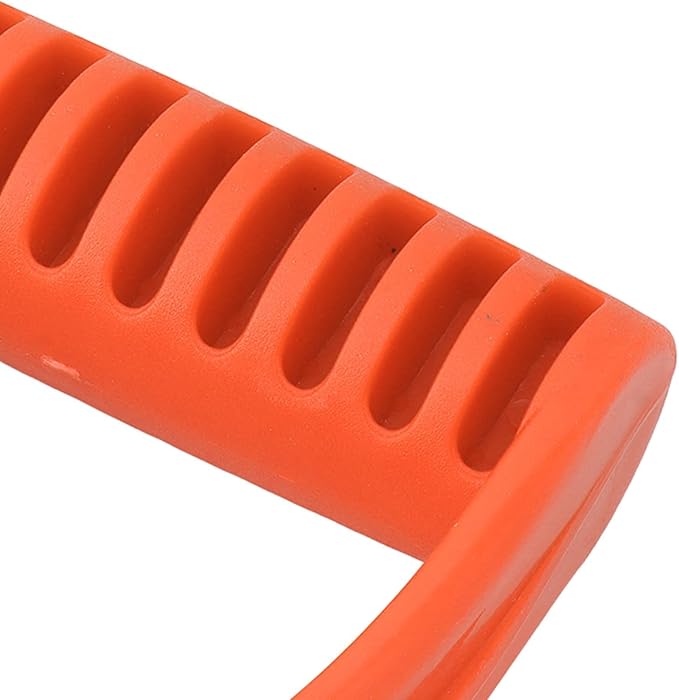 Fdit Gardening Shovels,Spade Handle Plastic 32mm Inner Diameter D Grip Handle Shovel Handle Replacement for Snow Shovel Digging Raking (Orange)