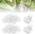 Plant Clip Secured Plastic Plant Clip, Orchid Clips Plant Orchid Support Clips Flower and Vine Clips, for Climbing Plants Clips for Tomato Grape Vine Vegetables Plant Clips (100pcs)