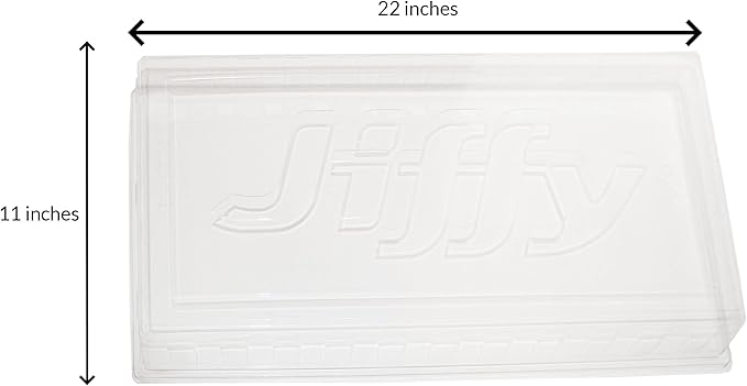 Jiffy Plant Germination Tray Dome - Clear Humidity Dome, Lightweight, Indoor Use - 21 x 11 in - Plastic