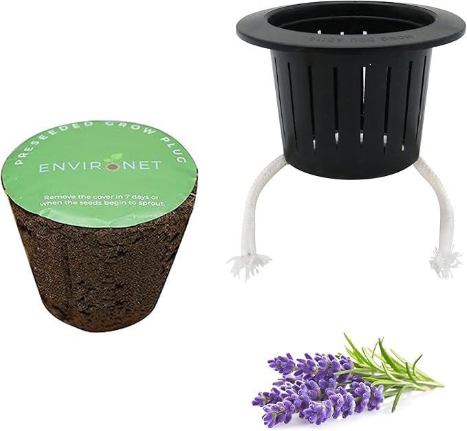 3 Inches Preseeded Herb Seeds Starter Plug, Mason Jar Pods Replacement (Lavender)