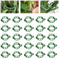 Plant Support Clips, Reusable Plastic Plant Clips for Securing Plants, Garden Clips for Climbing Plants, Plant Fixing Clips for Tomato, Grape and Vine Vegetables (100, Green)