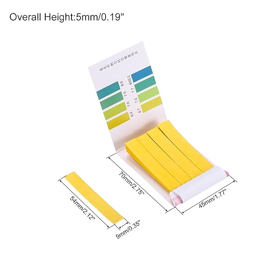 PATIKIL PH Test Strips 6.4-8.0, 2 Pack 160 Indicator Papers Litmus Tester for Water Food Soil Alkaline Acid Testing