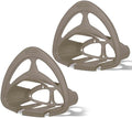 Suncast Hangout HH150 Outdoor Wall Mounted Durable Resin Garden Hose Holder with Accessories Shelf, Designed for 150 Foot Garden Hoses, Taupe, 2 Pack
