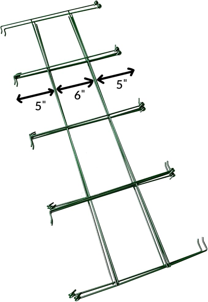 Ferry Morse Plant Cage - Folding Tomato Trellis Cage, Heavy Duty Support, 2 Pack - Steel, 16x16x39.5 in