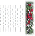 10 Pack Aluminium 72 inch Height Dia 10mm Twisted Tomato Stakes Plant Supports Spiral Tomato Cages,Climbing Plant Stake Tower Plant Supports Twist Tomato Stakes