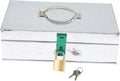 Garden Tool Storage Box Portable Iron Case Handle Lock Capacity Organizer for Gardening Tools Easy to Carry Lightweight for Home Outdoor Use