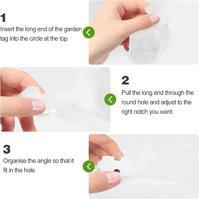 Plant Labels 200Pcs Yuanling Plastic Plant Tree Tags Wrap Around Hanging Tags Nursery Tree Markers Adjustable Garden Labels for Indoor Outdoor Gardening Plants (White)
