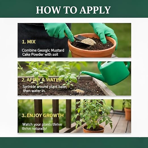 Mustard Oil Cake Powder – All-Purpose Natural Fertilizer Concentrate for Flower, Vegetable, Herb, Fruit Tree & Plants – Organic Soil Conditioner, Plant Food, Garden Fertilizer(1.5 lb)