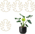 4 PCS Monstera Plant Support, Plant Support Stakes for Indoor Plants Plant Stem Support Metal Monstera Plant Stabilizer Holder Plant Clips for Climbing Plants Support for Thriving Growth