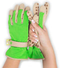 Dig It Handwear - Women's Nail and Fingertip Protector Gardening Gloves - XL - Green Tan
