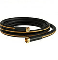 Atlantic Heavy Duty Garden Hose 10 ft x 5/8 Inch Black Color Short Connection Leader Hose with Solid Brass Connectors (10 Feet)