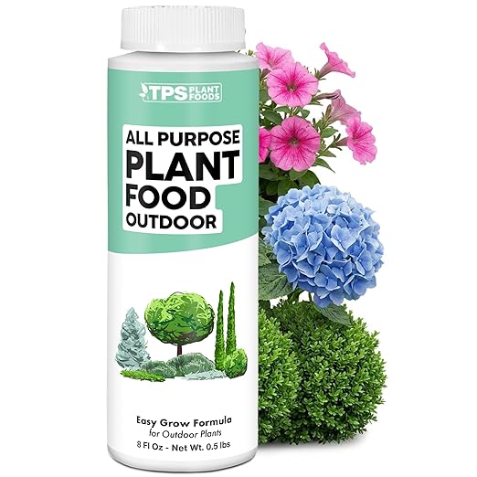 Plant Food Outdoor – Liquid Plant Fertilizer for All Plants, Vigorous Growth & Strong Roots, 8 oz