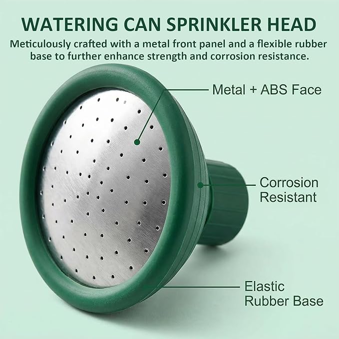 4 Pack Watering Can Head, Watering Can Replacement Head, Universal Garden Watering Can Rose Head Water Sprinkler for Most Garden Watering Cans