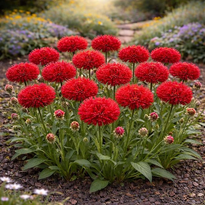 450+ Cornflower Seeds for Planting Outdoors – Heirloom Non-GMO Wildflower Seeds, Easy Grow Pollinator Friendly Garden Flowers for Spring Planting (Red,900)