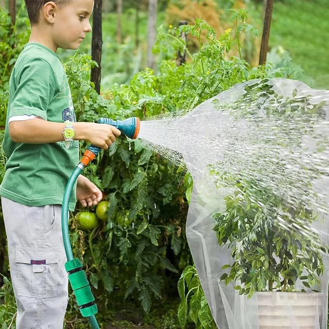 3 Pack Garden Plant Netting Fruits Blueberry Bushes Tomato Protection Netting Insect Netting Cover Bags with Drawstring 5.9‘ X 5.9' for Vegetables Fruits Trees (6Pack-3.9'X4.6')