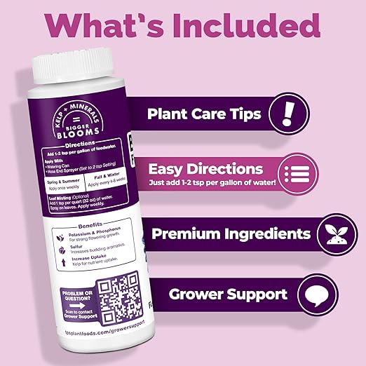 Bloom Booster Fertilizer – for All Flowering Plants, Supports Bigger, Longer-Lasting Blooms, 1 Gallon
