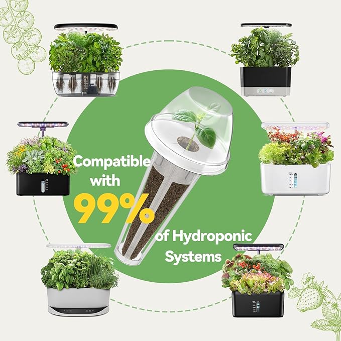 Inbloom Fragrant Bouquet Flower 12 Pods Seed Pod Kit for AeroGarden, iDoo, Ahopegarden, GARDENCUBE(350+ Flower Seeds with Marigold, Daisy, Cockscomb, Borage, Dwarf Sunflower Bambino, Marigold, Dahlia)
