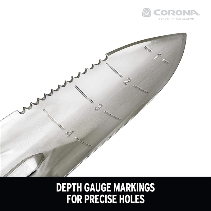 Corona Stainless Steel ComfortGEL Transplanter, red
