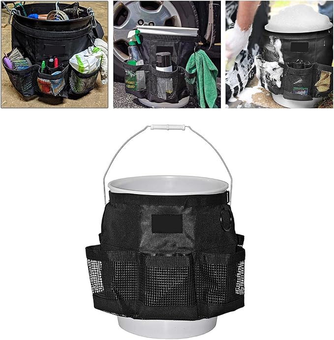 TOOYFUL Car Wash Bucket Tool Organizer, Garden Tool Organizer Bag for 5 Gallon Bucket