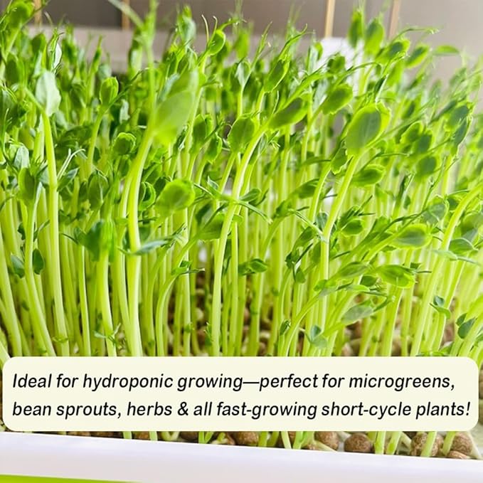 1 Roll 10" x 220" Microgreens Growing Trays Jute Mat Kits, Hydroponic Planting Mat & Seed Germination Pad for Wheatgrass, Bean Sprouts, Hydroponic Seed Growing | Works with Growing Trays