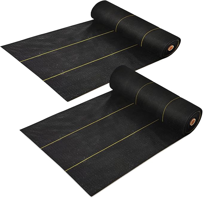 Dewitt 3 x 250 Feet Commercial and Home Garden Landscape Weed Block Barrier, Ideal as Fabric for Yards, Grounding Sheets, Fake Rock, or Floor Mat