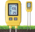 4 in 1 Npk Soil Tester, High Accuracy LCD Digital Soil Temperature Tester, Nitrogen Phosphorus Potassium & Temperature Measurement, for Garden Nutrients Lawn Plant Care Farm. ﻿
