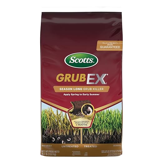 Scotts GrubEx1 Season Long Grub Killer for Lawns - Protects Lawns Up to 4 Months, 10,000 sq. ft., 28.7 lbs