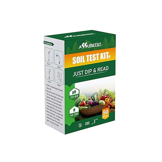 2-in-1 Soil Test Kit for pH & Nitrogen（50cnt） – Garden, Lawn, Flowers，Vegetable & Plant Soil Testing