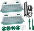 Milisten 2sets Seed Starting Kit Grow Light Cell Trays for Optimal Germination Complete Starter System Timed Lighting for Indoor Gardening