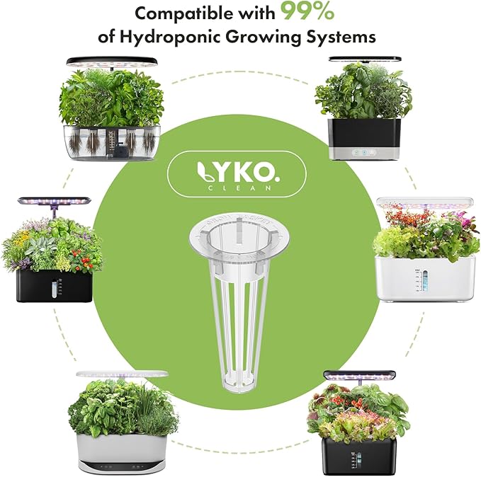 Lyko Fragrant Flower Seed Pod Kit for AeroGarden, iDoo, Ahopegarden, GARDENCUBE, 12 Pods with Sunflower, Petunia, Mexican Marigold, Cockscomb, French Marigold, Dahlia, Hydroponics Growing System Kits
