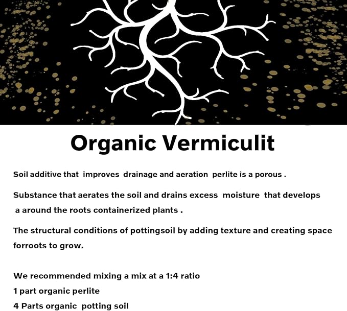 2 QT Professional Grade Horticultural Organic Vermiculite (2 QT, Vermiculite)