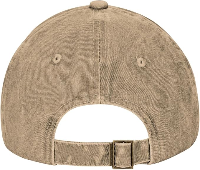 Black Seeds Sprouting Printed Washed Cowboy Baseball Cap for Adults - Stylish and Breathable Hat