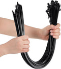 Shappy 50 Pcs Zip Ties Heavy Duty Strong Large Cable Wire Ties Zip Industrial Sturdy Wire, Awnings Tying Branches Bundling of Crops Fixed Water Pipes(36 Inch,Black)