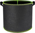 25 Gallon Grow Bags Heavy Duty 300G Thickened Garden Planting Bag 10Pcs Aeration Nonwoven Fabric Pots with Handles Suitable for Tomato Potato Vegetable Fruits and Flowers Black