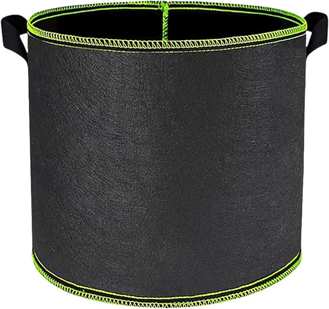 25 Gallon Grow Bags Heavy Duty 300G Thickened Garden Planting Bag 10Pcs Aeration Nonwoven Fabric Pots with Handles Suitable for Tomato Potato Vegetable Fruits and Flowers Black