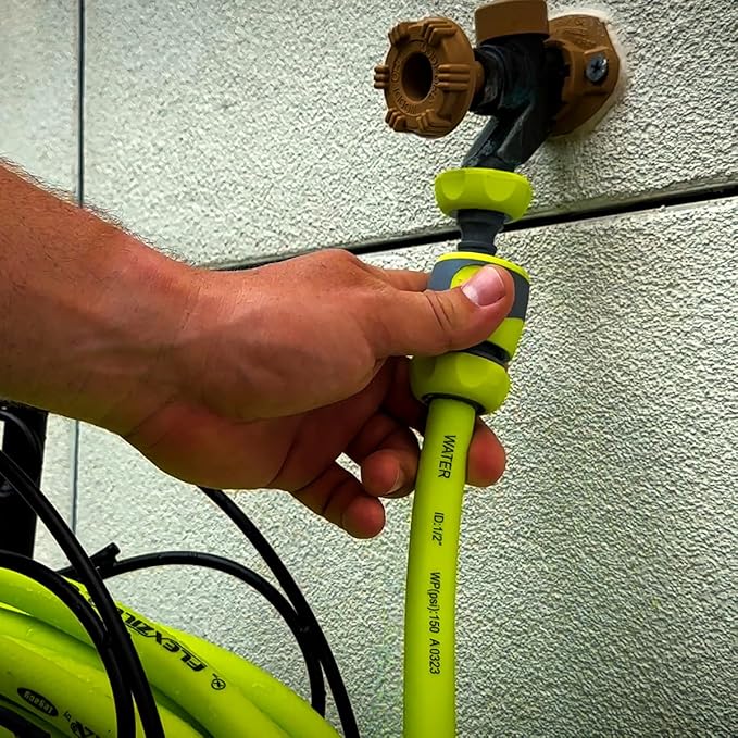 Flexzilla HFZG12050QN Garden Hose Kit with Quick Connect Attachments | Lightweight Coils Easily | Quick Connect Couplers | Won't Kink Under Pressure