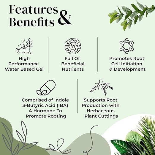 Clonex Rooting Gel - High-Performance Rooting Compound for Plant Cuttings, Contains IBA, Promotes Root Initiation & Development - 15ml