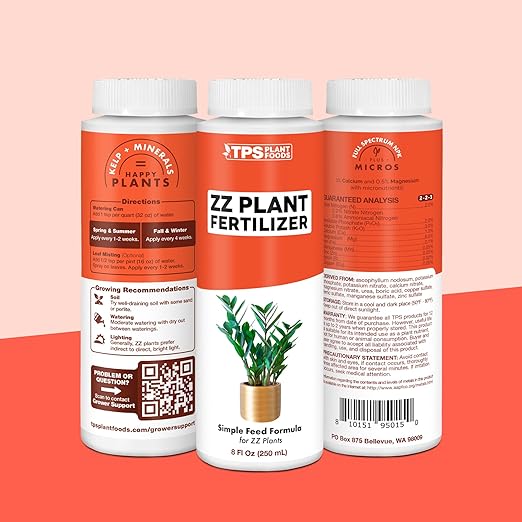 ZZ Plant Fertilizer – Liquid Plant Food for Glossy Green Leaves, Stronger Roots & Healthy New Growth, 32 oz