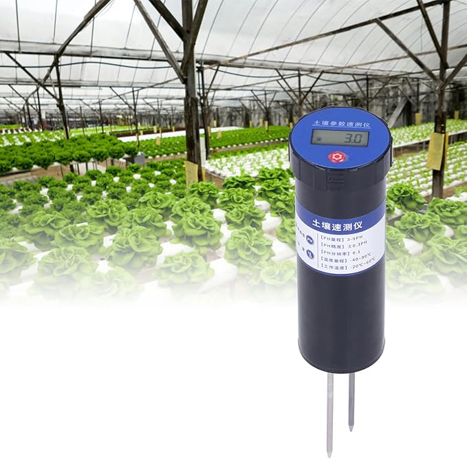 Digital Soil PH Meter, Industrial Grade Soil PH Tester with LCD Display, High Precision Soil PH Pen, Soil PH Monitor for Garden/Lawn/Plants