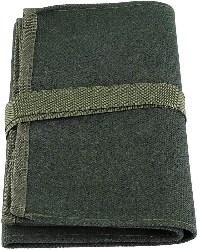 Canvas Gardening Handle Portable Multifunctional Storage Tool Set Rolling Bag Green for Garden Tools