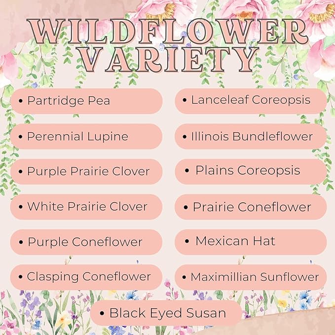 Wildflower Seed Packets Bee Kind Party Favors (Pack of 30) - Bee Friendly & Pollinator Wildflower Seed for Planting Gardening (Bee Kind Yellow Honeycomb)
