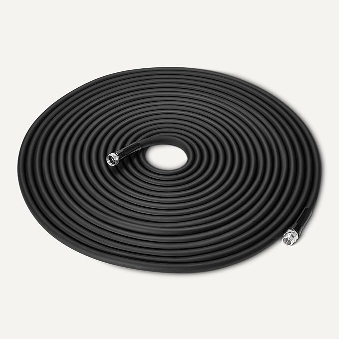 Amazon Basics Garden Hose, 75ft, Lightweight Hybrid Polymer, Weather-Resistant Aluminum