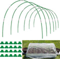 Garden Hoops for Raised Beds, 36pcs Greenhouse Hoops Grow Tunnel, 6 Sets 8ft Rust-Proof Fiberglass Frame for Garden Netting, Row Cover, Shade Cloth, Protecting Outdoor Plants