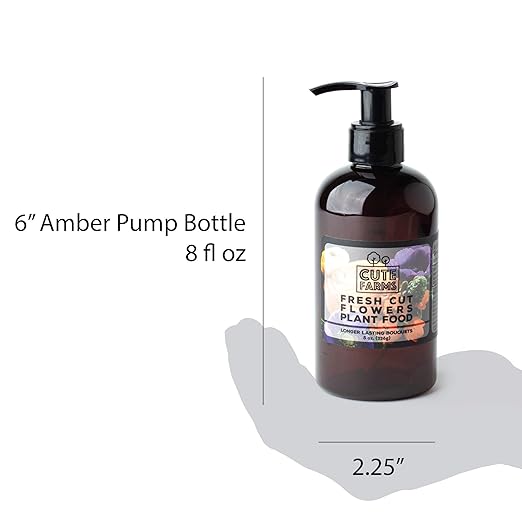 Fresh Cut Flower Food for Longer Lasting Blooms | Gentle Plant Food Concentrate (8 oz. Bottle)