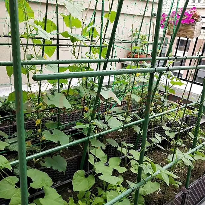 7Feet 25Pcs Plant Stakes Garden Tomato Sticks Supports for Potted Cucumber Strawberry Bean