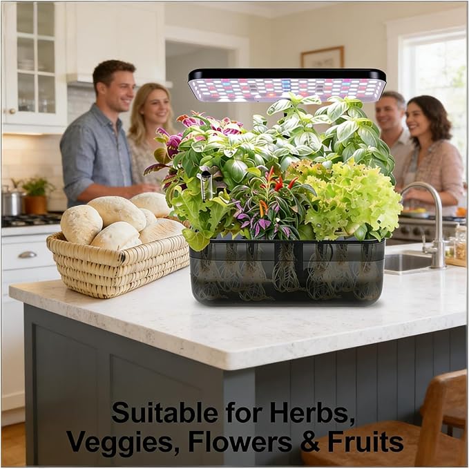 52 Pack Hydroponic Seed Starter Refill Kit - Compatible with Aerogarden & Most Indoor Growing Systems - Includes Grow Sponges,Pod Labels,A&B Plant Food Nutrients (24 Sponges&Labels + A&B Nutrients)