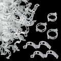 150pcs Plant Support Clips - Tomato Clips for String Trellis, Grape Vine Clips for Garden Netting Climbing Plants, Secured Plastic Plant Clip for Fixing Stem and Vine