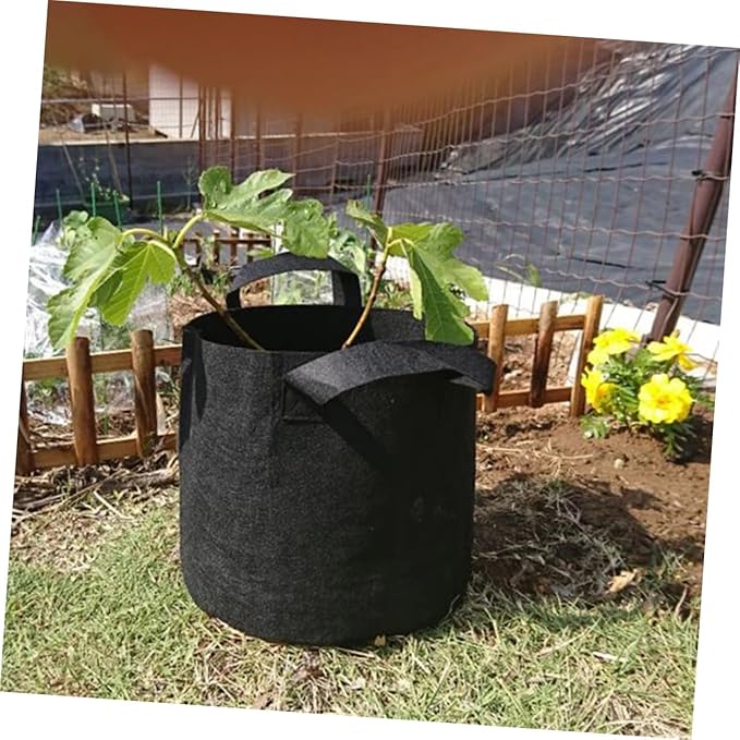 Luxshiny 6pcs Nonwoven Felt Plant Growing Bags with Handles, 35x30cm Thickened Garden Nursery Grow Bags for Vegetables Flowers Indoor Outdoor Planting
