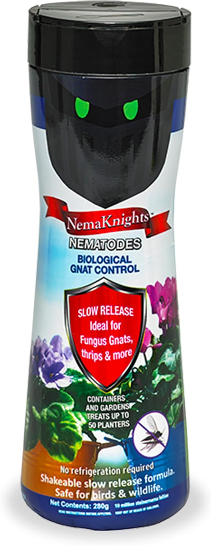 The Environmental Factor NemaKnights Slow-Release Nematodes - Biological Pest Control for Fungus Gnats, Thrips, & Whiteflies (280g, Treats Up to 50 Planters)